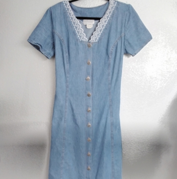 Vintage Ms. Conduct Jean Dress   Size 14 - Picture 1 of 7